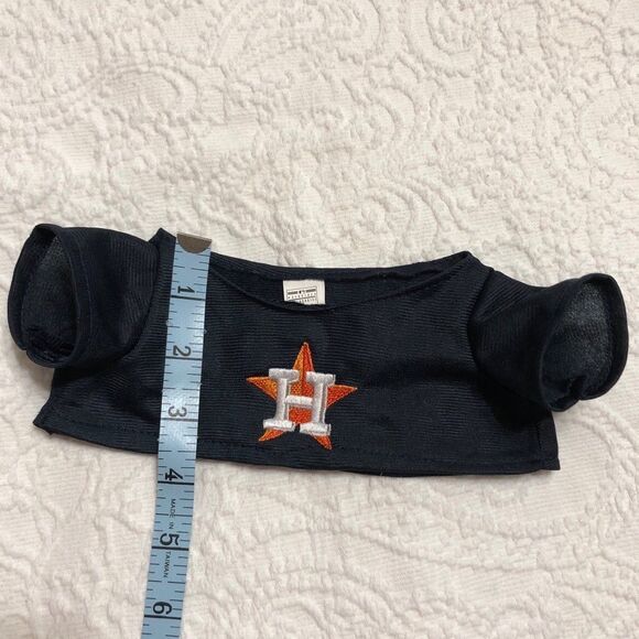 Build a Bear Denim Skirt and MLB Houston Astros Baseball Top - Picture 7 of 9